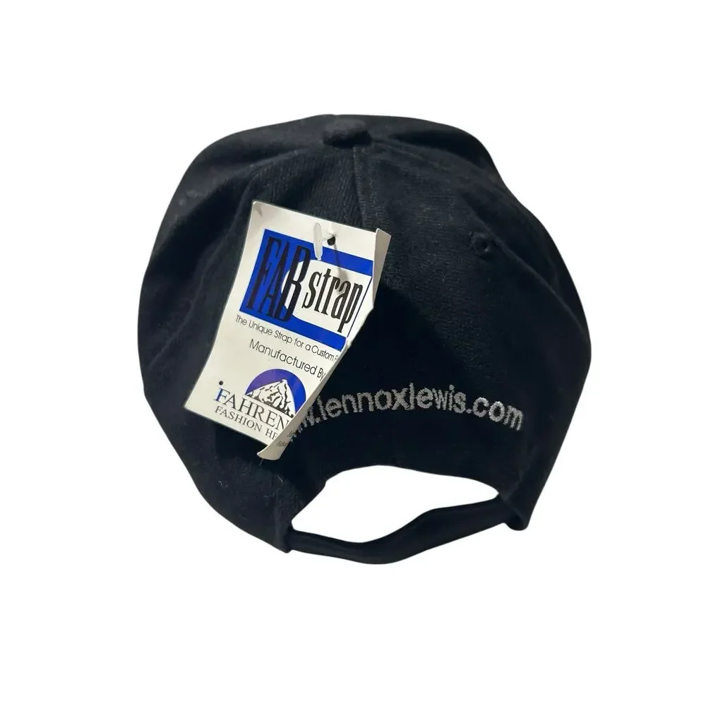 Lennox Lewis Vintage Boxing Hat Black NWT Fahrenheit Headwear Rare